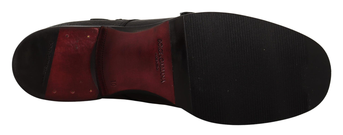 Elegant Black Monk Strap Dress Shoes