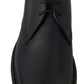 Elegant Blue Leather Lace-Up Dress Shoes