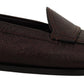 Elegant Bordeaux Leather Loafers