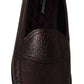 Elegant Bordeaux Leather Loafers