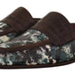 Elegant Bordeaux Leather Slides