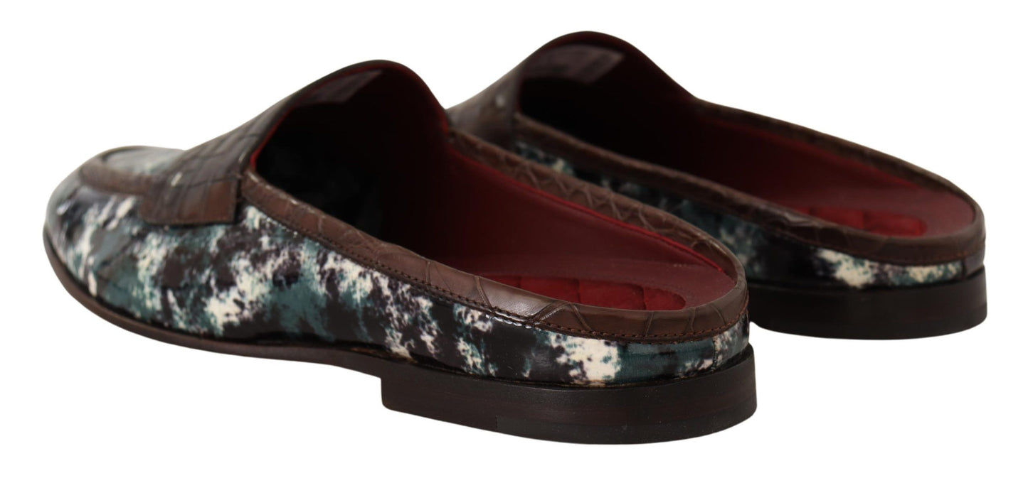 Elegant Bordeaux Leather Slides