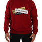 Elegant Red Crewneck Pullover Sweater