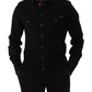 Slim Fit Casual Black Designer Shirt