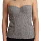 Chic Sweetheart Strapless Lace Bustier Top