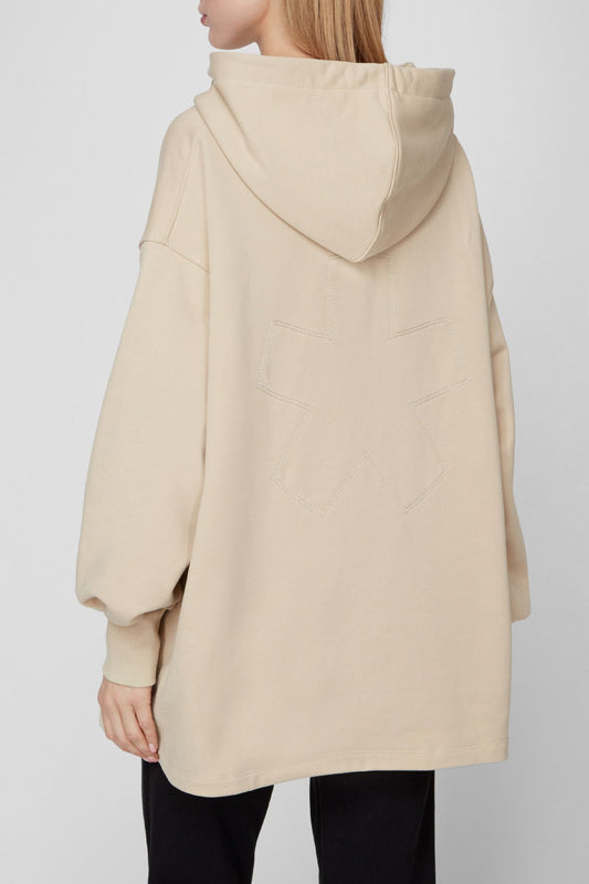 Beige Cotton Women Sweater