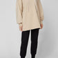 Beige Cotton Women Sweater