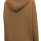 Chic Brown Logo Print Hooded Sweatshirt