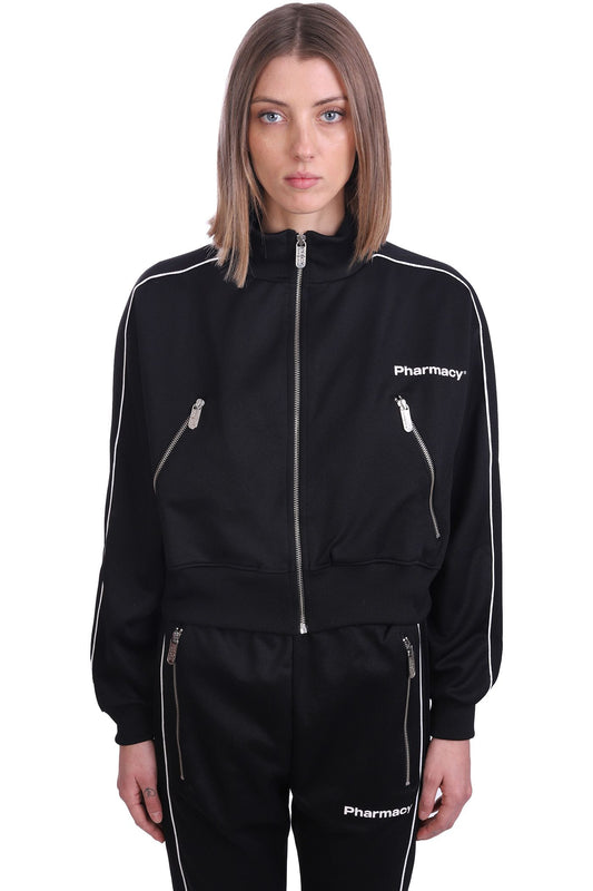 Black Cotton Women's Sweatshirt