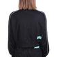Black Cotton Women's Sweatshirt