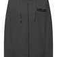 Chic Gray Logo Hooded Sweatshirt with Zip Closure