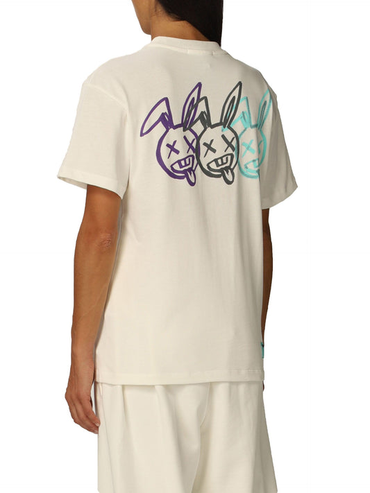 White Cotton Women T-Shirt