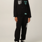 Black Cotton Women Sweater