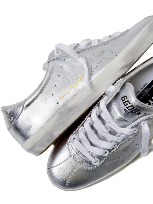 Gray Leather Men Sneaker