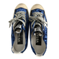 Blue Leather Men Sneaker