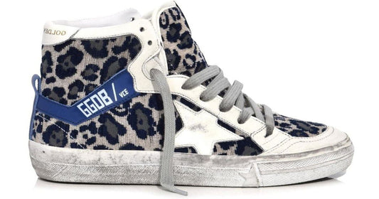 Blue Calfskin Women Sneaker