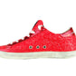 Red Glitter Italian Sneakers