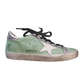 Green Leather Women Sneaker