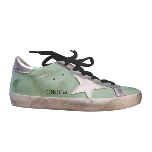 Green Leather Women Sneaker