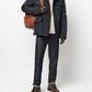 Black Nylon Men Jacket