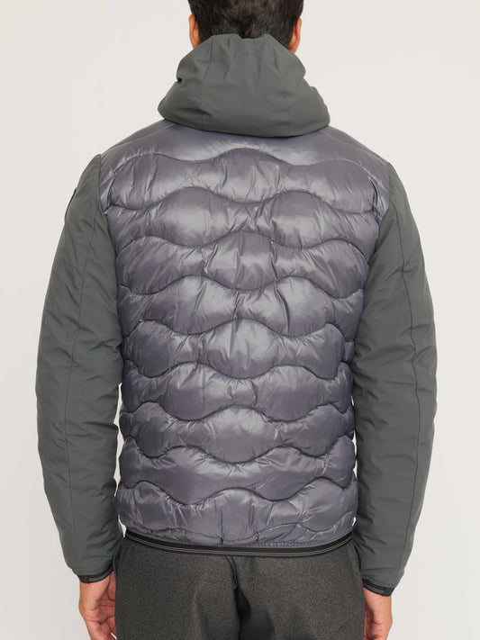 Gray Nylon Men Jacket