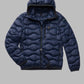 Blue Nylon Men Jacket