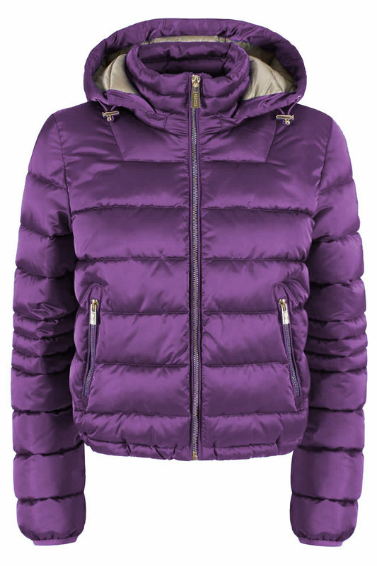 Purple Polyester Women Jacket