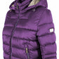 Purple Polyester Women Jacket