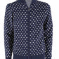Blue Cotton Men Sweater