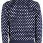 Blue Cotton Men Sweater