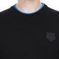 Black Cotton Men Sweater