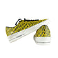 Yellow Leather Women Sneaker