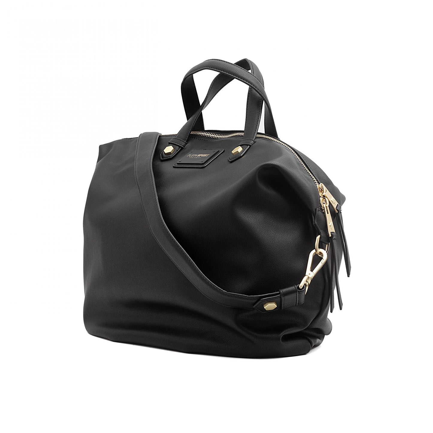 Black Polyester Women Crossbody Bag