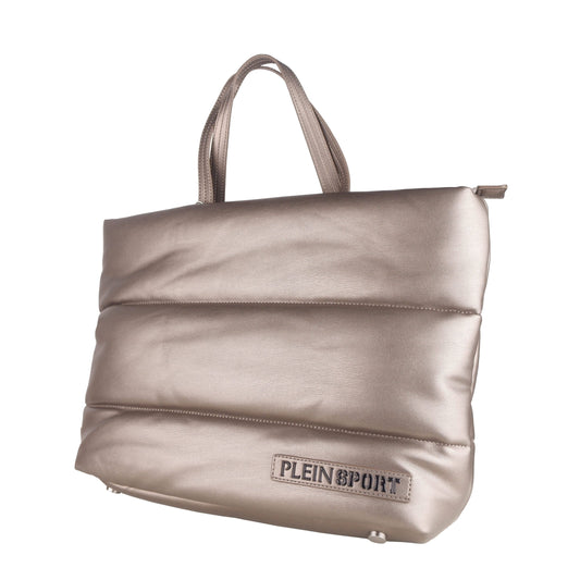 Gray Polyethylene Women Shoulder Bag