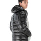 Black Nylon Men Jacket