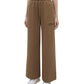 Brown Cotton Women Sweatpant