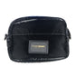 Sleek Black Crossbody Bag with Iconic Logo