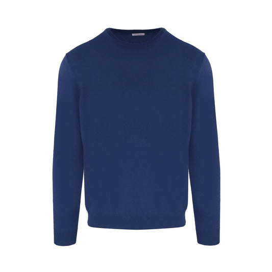 Blue Cashmere Men Sweater