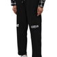 Black Cotton Women Trousers