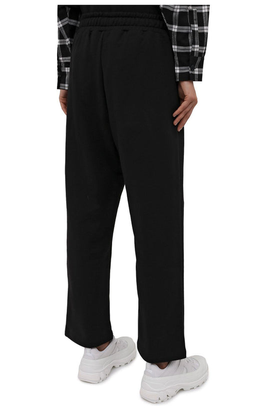 Black Cotton Women Trousers