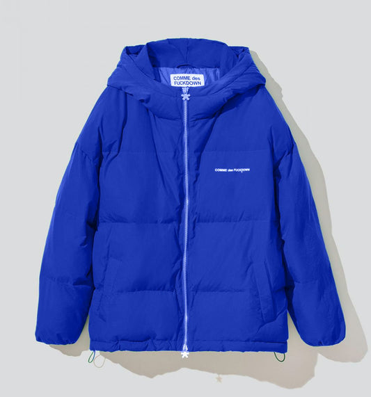 Blue Polyamide Men Jacket