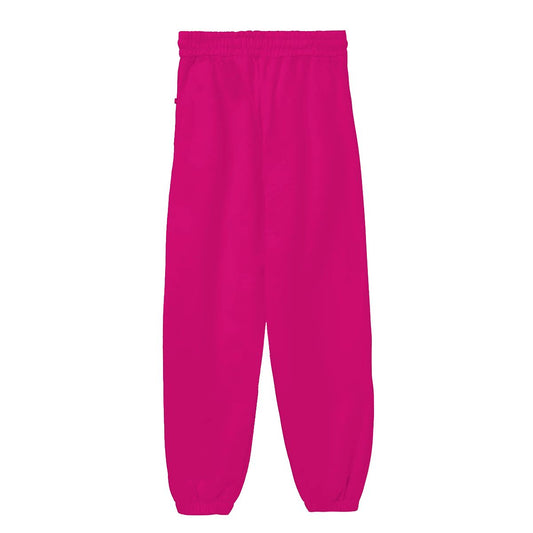 Fuchsia Cotton Women Sweatpant