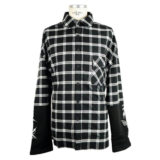 Black Cotton Men Shirt