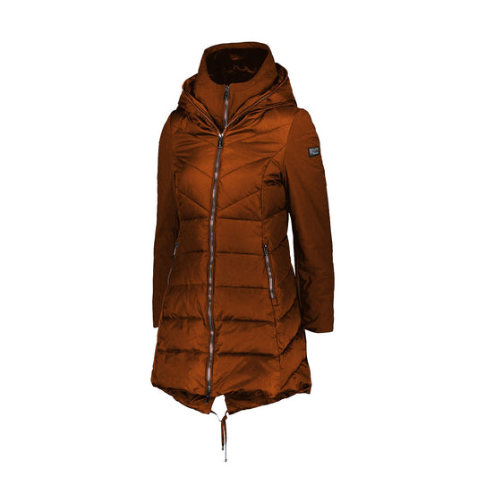 Orange Polyamide Women Jacket