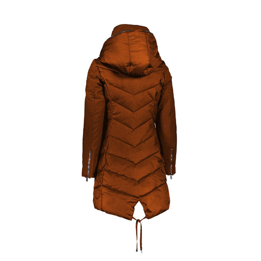 Orange Polyamide Women Jacket