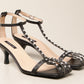 Chic Black Heeled Sandals - Italian Elegance