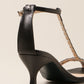 Chic Black Heeled Sandals - Italian Elegance