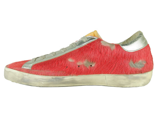 Red Leather Women Sneaker