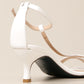 White Leather Women Sandal