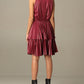 Red Polyester Women Dress